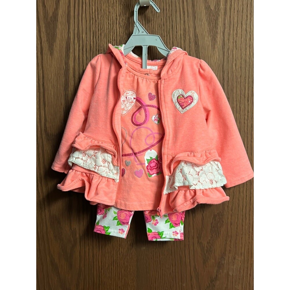 Girls set - Nanette 3pc jacket Capris outfit 24 months